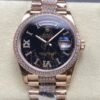 Replica Rolex Day-Date m128345rbr-0045 8+ Factory Hematite Quartz - Replica Watches Factory
