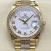 Replica Rolex Day-Date m128348rbr-0043 8+ Factory White dial - Replica Watches Factory