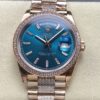 Replica Rolex Day-Date m128345rbr-0084 8+ Factory Blue green dial - Replica Watches Factory