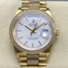 Replica Rolex Day-Date m128348rbr-0048 8+ Factory Diamond bezel - Replica Watches Factory