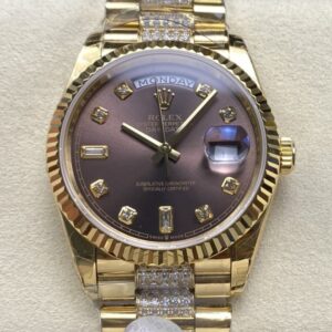 Replica Rolex Day-Date m128238-0024 8+ Factory Dark grey dial - Replica Watches Factory