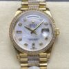 Replica Rolex Day-Date m128348rbr-0019 8+ Factory Diamond hour markers - Replica Watches Factory