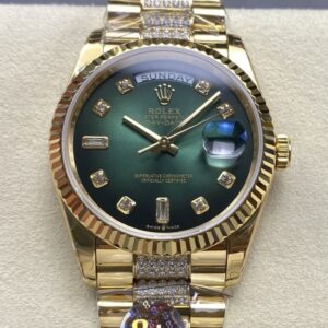 Replica Rolex Day-Date m128238-0070 8+ Factory Gradient green - Replica Watches Factory