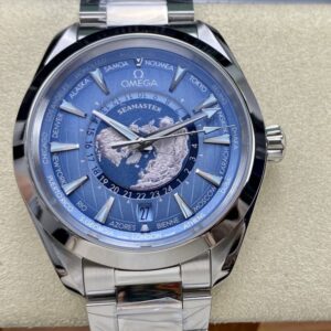 Replica Omega Seamaster 220.10.43.22.03.002 VS Factory Universal Time - Replica Watches Factory