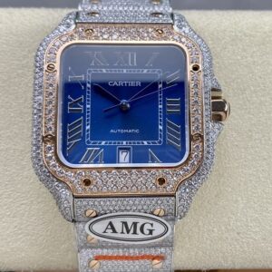 Replica Cartier Santos W2SA0020 AMG Factory Square dial - Replica Watches Factory