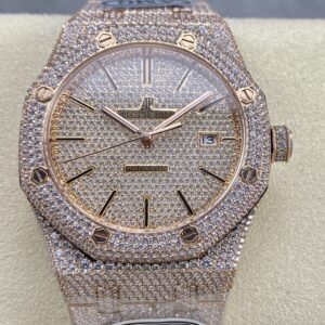 Replica Audemars Piguet Royal Oak 15400OR.022 AMG Factory Diamond Strap - Replica Watches Factory