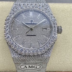 Replica Audemars Piguet Royal Oak 15400ST.012 AMG Factory Diamond strap - Replica Watches Factory