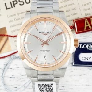 Replica Longines Concas L3.320.5.72.6 AF Factory Silver dial - Replica Watches Factory
