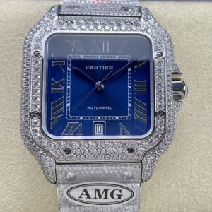 Replica Cartier Santos WSSA0010 AMG Factory Folding clasp - Replica Watches Factory