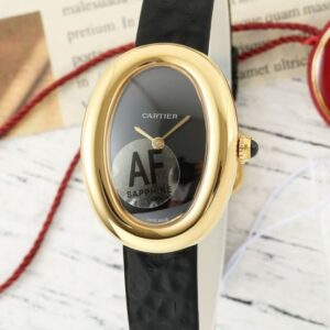 Replica Cartier bathtub WGBA0040 AF Factory Black Dial - Replica Watches Factory