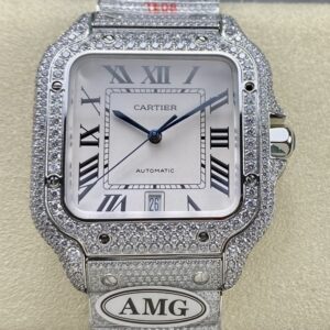 Replica Cartier Santos WSSA0020 AMG Factory Roman numerals - Replica Watches Factory