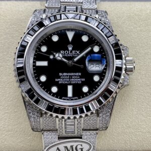 Replica Rolex Submariner 116759 SAru-78213 AMG Factory Black diamond bezel - Replica Watches Factory