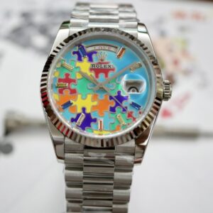 Replica Rolex Day-Date m128239-0056 QH Factory Enamel dial - Replica Watches Factory