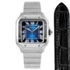 Replica Cartier Santos WSSA0063 BV Factory Gradient blue dial - Replica Watches Factory