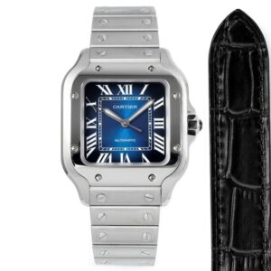 Replica Cartier Santos WSSA0063 BV Factory Gradient blue dial - Replica Watches Factory