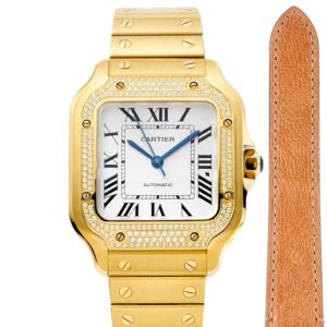 Replica Cartier Santos WJSA0010 BV Factory Roman numerals - Replica Watches Factory