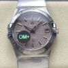 Replica Omega Constellation 123.10.38.21.06.002 OM Factory Silver-gray dial - Replica Watches Factory