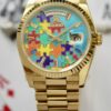 Replica Rolex Day-Date m128238-0106 QH Factory Jigsaw pattern - Replica Watches Factory