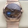 Replica Omega Constellation 123.50.38.21.63.001 OM Factory Dark brown dial - Replica Watches Factory