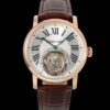 Replica Cartier Ronde De W1556219 RMS Factory Tourbillon Brown strap - Replica Watches Factory