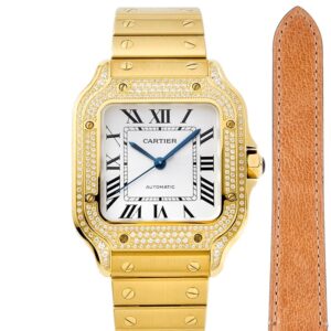 Replica Cartier Santos WJSA0013 BV Factory Roman numerals - Replica Watches Factory
