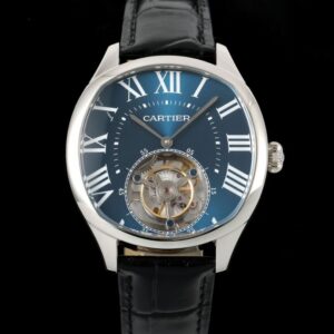 Replica Cartier Drive de W4100014 RMS Factory Tourbillon Blue Dial - Replica Watches Factory
