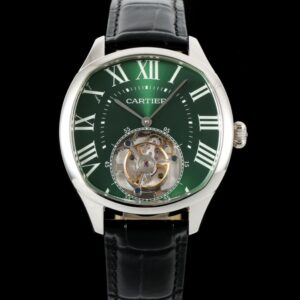 Replica Cartier Drive de W4100016 RMS Factory Tourbillon green Dial - Replica Watches Factory