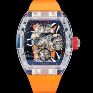 Replica Richard Mille RM 27-02 RM Factory Tourbillon Orange strap - Replica Watches Factory
