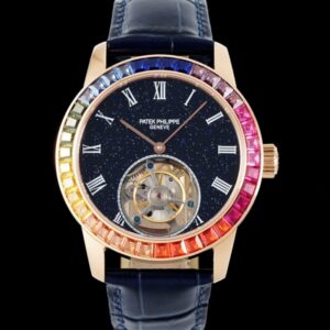 Replica Patek Philippe Tourbillon RMS Factory Dark blue strap - Replica Watches Factory