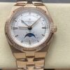 Replica Vacheron Constantin Overseas 4000V-B922 GR Factory White dial - Replica Watches Factory