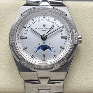 Replica Vacheron Constantin Overseas 4000V-B918 GR Factory diamond-set bezel - Replica Watches Factory