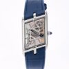 Replica Cartier Tank WHTA0012 TW Factory Navy blue strap - Replica Watches Factory