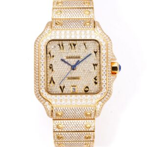 Cartier Santos F4 Factory Full Diamond - Replica Watches Factory