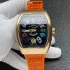 Franck Muller Vanguard x Popeye V45 SC DT ABF Factory leather strap - Replica Watches Factory