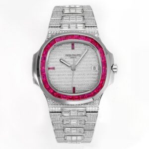Patek Philippe Nautilus 5719-10G MS Factory Full Diamond - Replica Watches Factory
