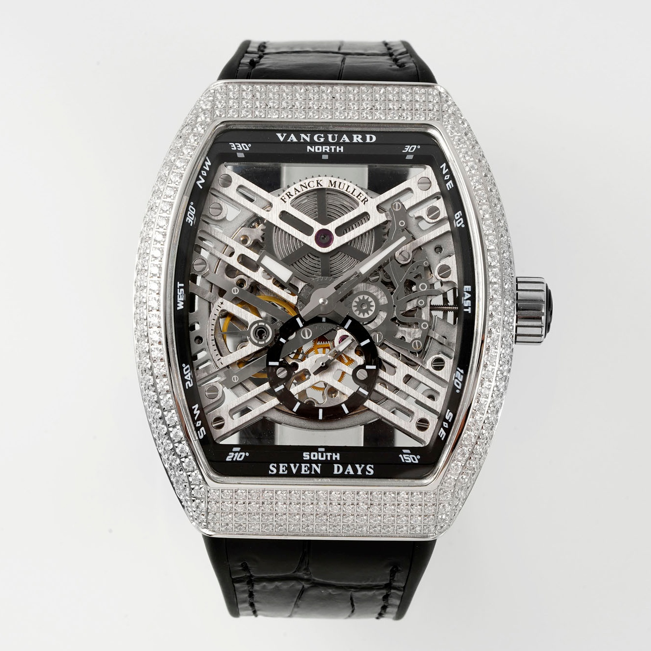 Franck Muller Vanguard V45 ABF Factory Black strap - Replica Watches Factory