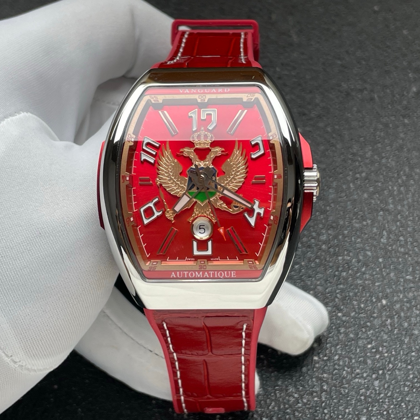 Franck Muller Vanguard V45 ABF Factory Red Dial - Replica Watches Factory