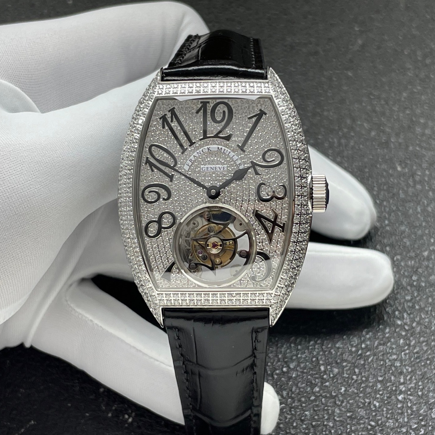 Franck Muller Tourbillon 8889 ABF Factory Power reserve indicator - Replica Watches Factory