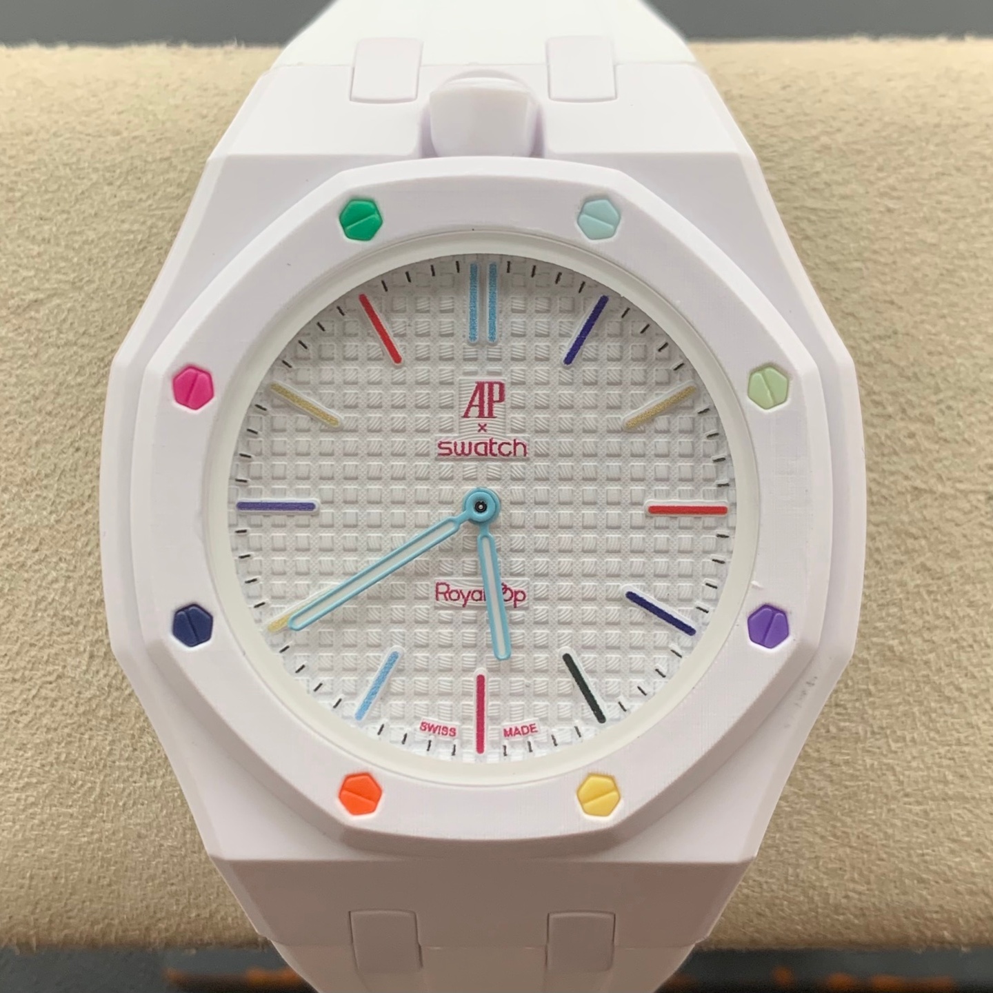 wsxc1783772384007_2 (1) Audemars Piguet x Swatch Royal Pop Huit Blanc - Replica Watches Factory